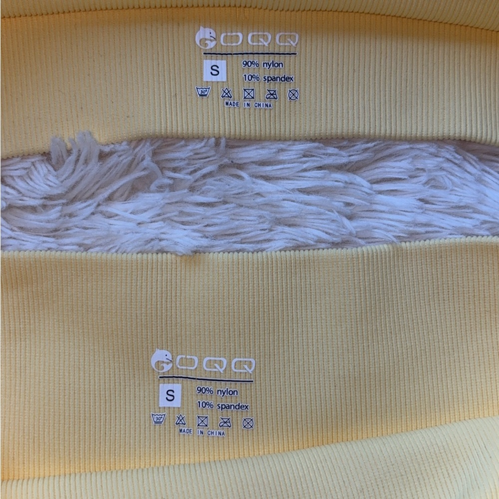 Viral OQQ Yellow Ribbed Two-Piece Set - Picture 2 of 2